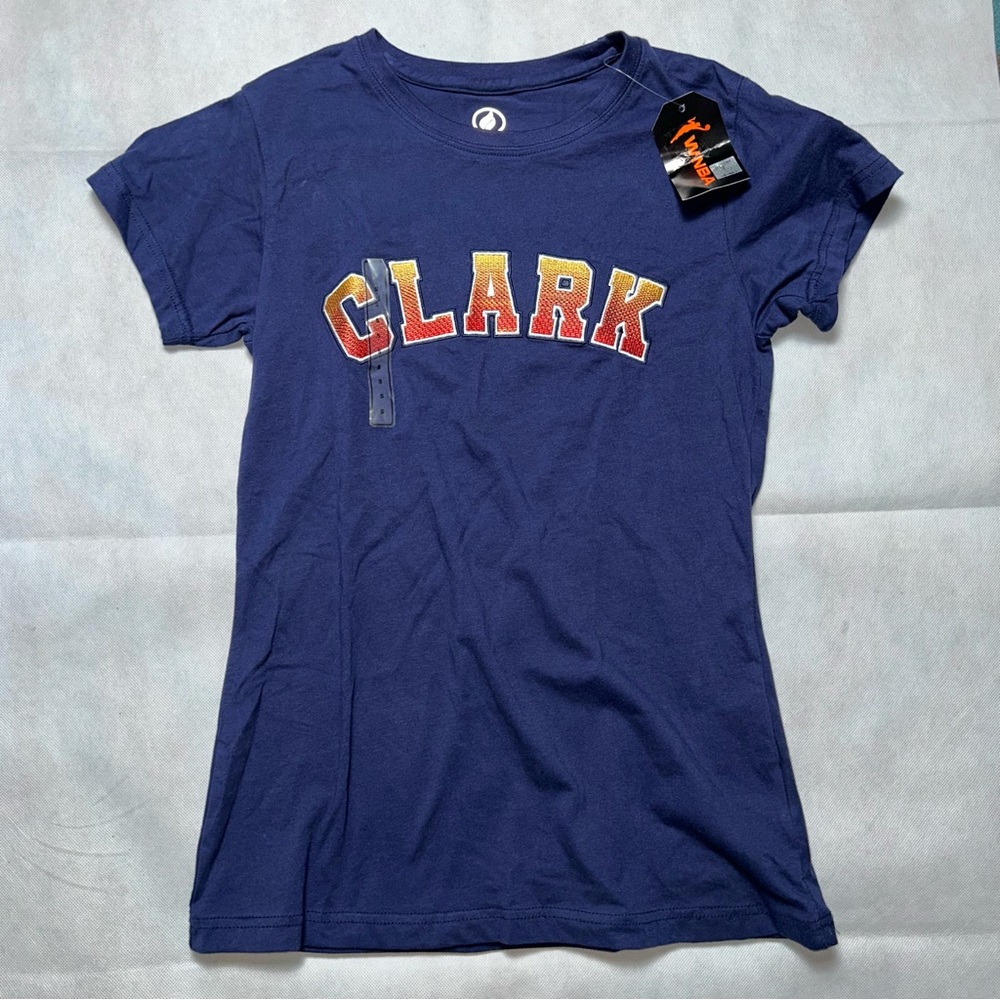 FISLL Kaitlyn Clark WNBA embroidered jersey t-shirt NWT size S/M